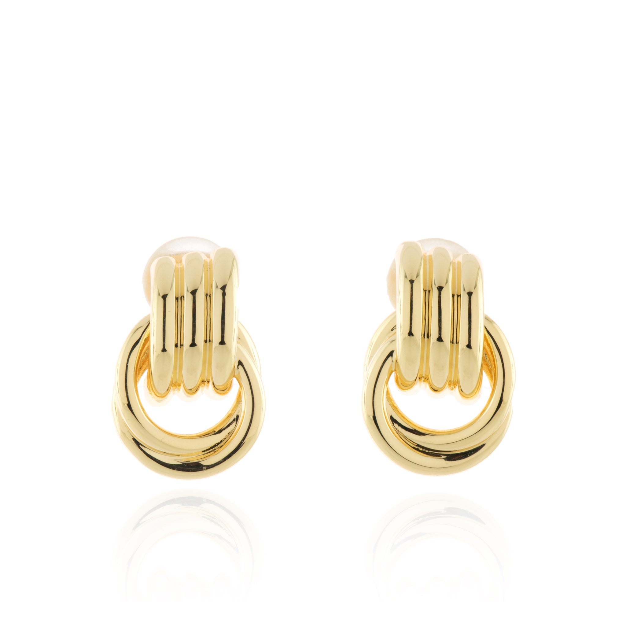 Cachet London Grace Gold Clip-On Earrings