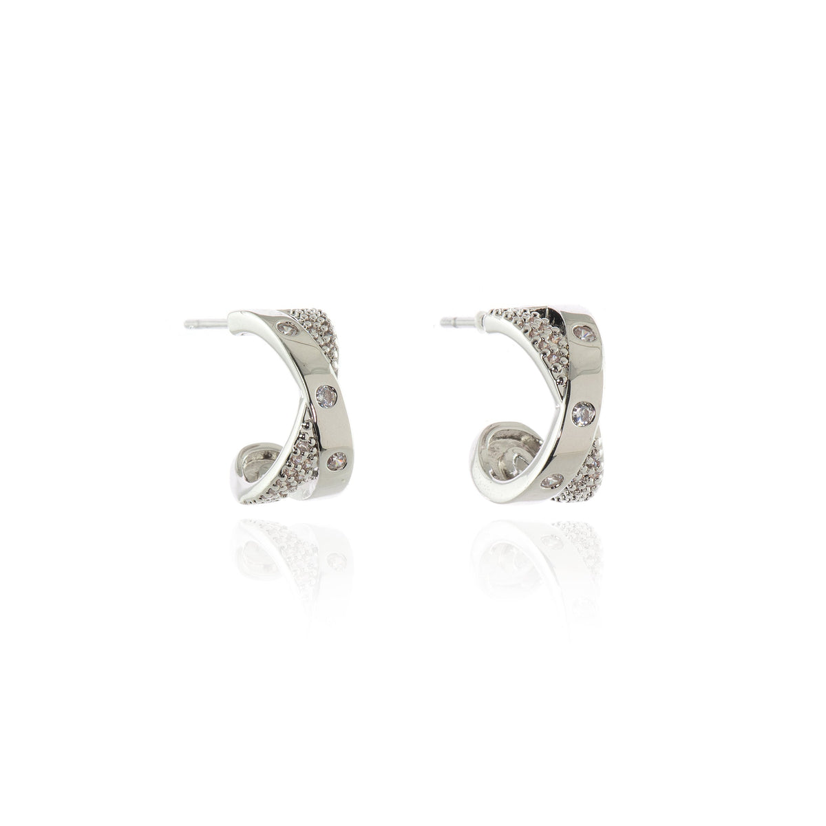 Clara Silver Hoop