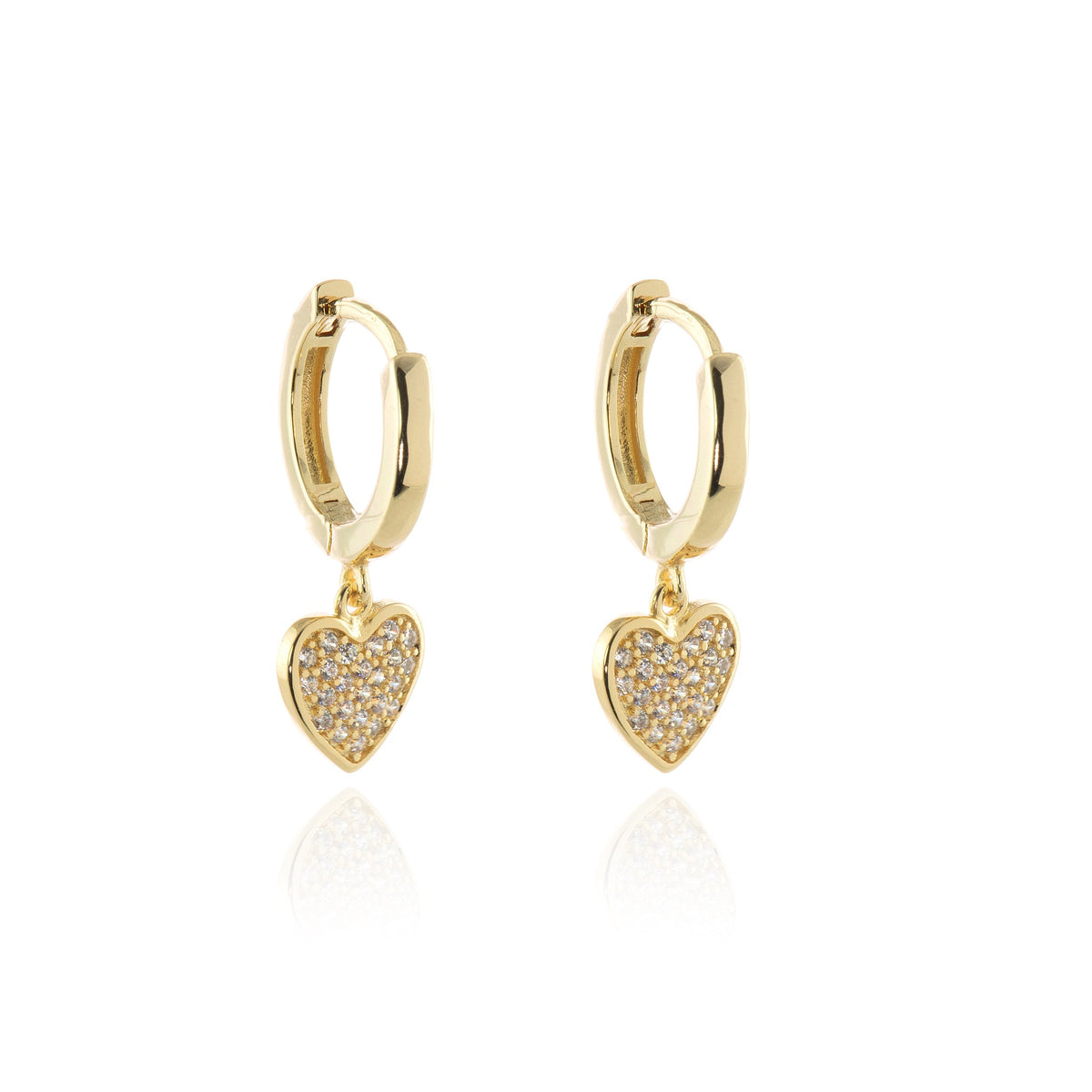 Mae Gold Huggie Hoop Earrings