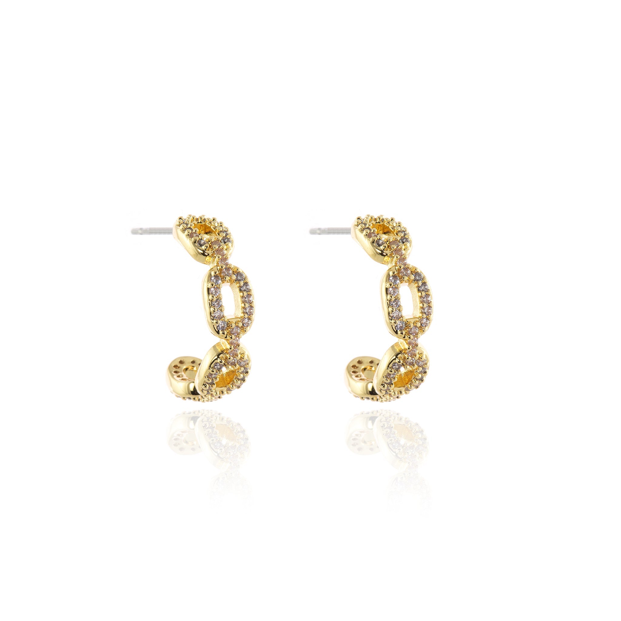 Cachet London Freya  Gold Hoop Earrings