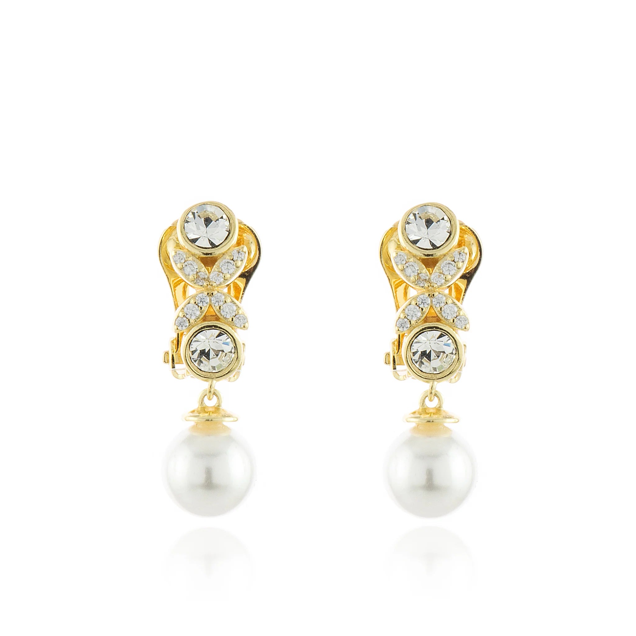 Cachet London Petra Gold Clip On Earrings