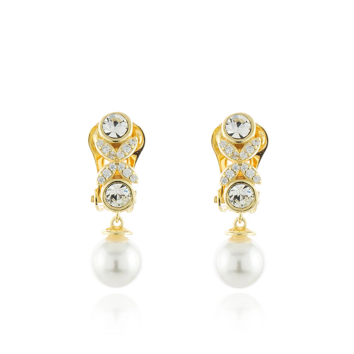 Cachet London Petra Gold Clip On Earrings