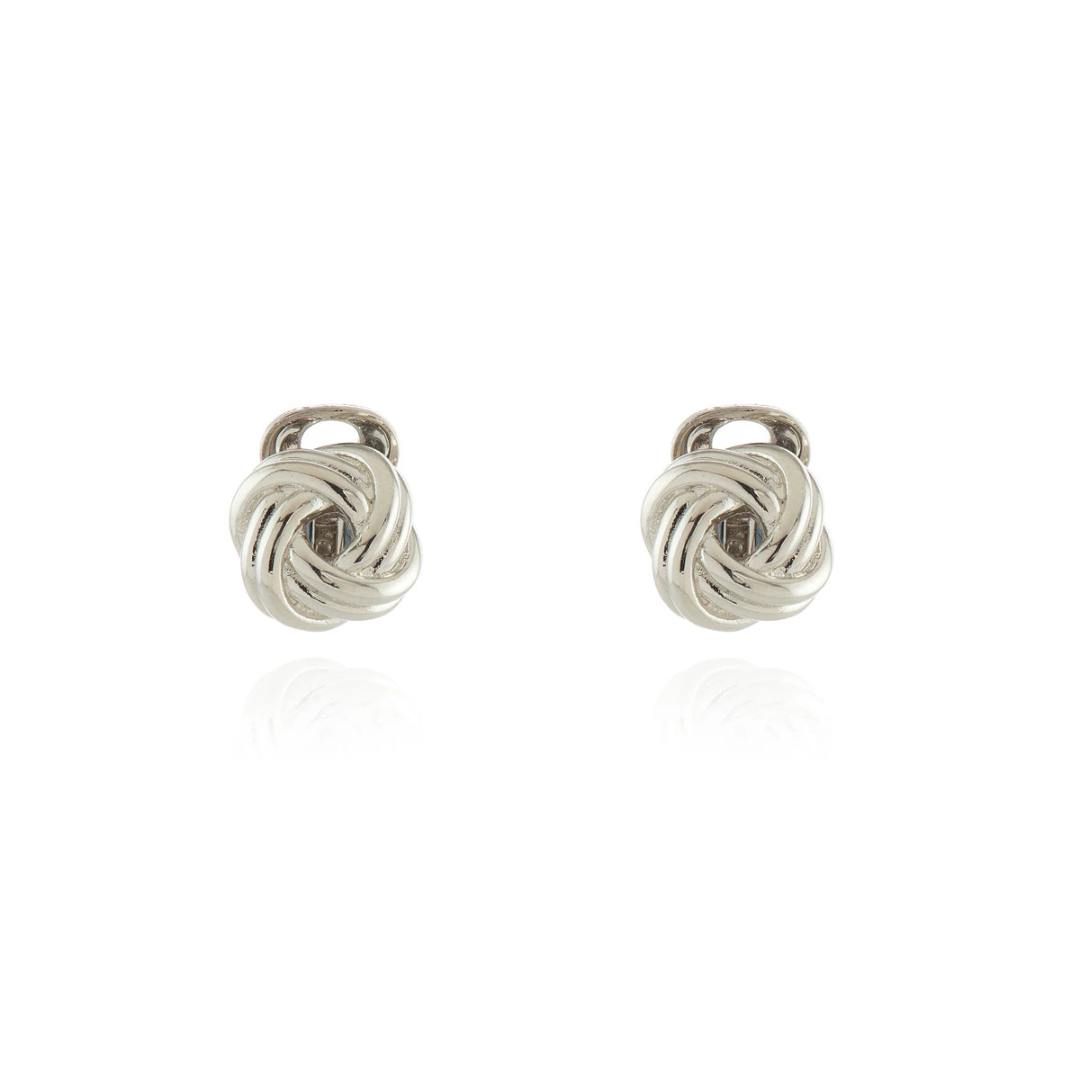 Cachet London Quant Silver Clip On Earrings