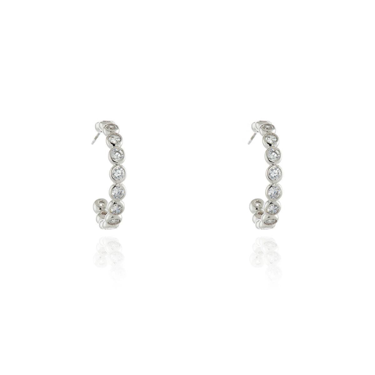 Cachet London Katell Silver Hoop Earrings