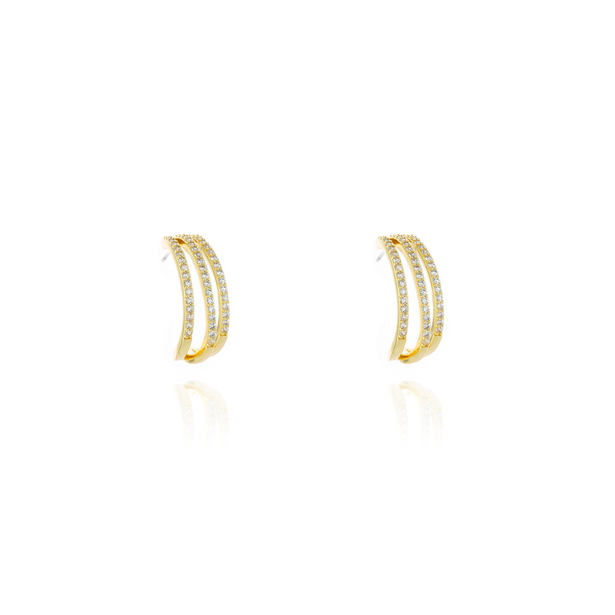 Domani  Gold Hoop Earrings