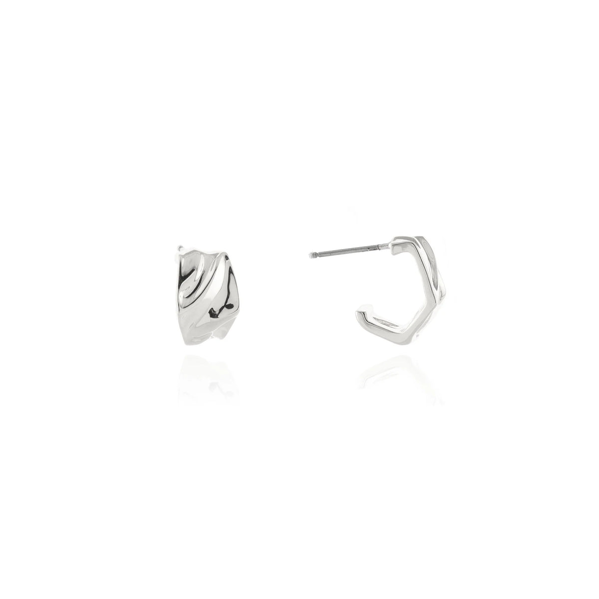 Cachet London Ivie Silver Hoop Earrings