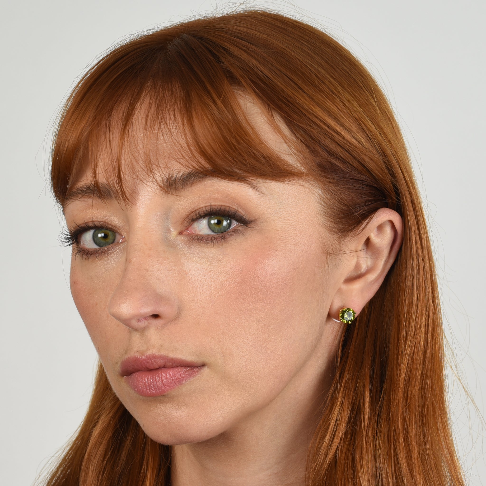 Cachet London Lana 8mm Olivine Earrings