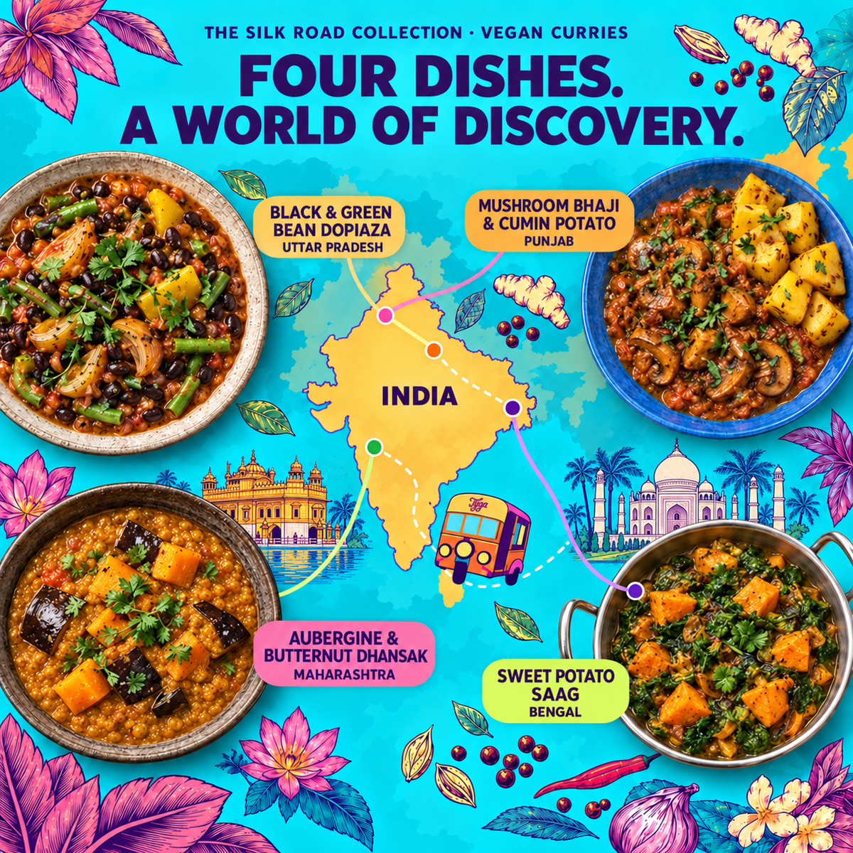 Vegan Curries Recipe Kit Gift Set