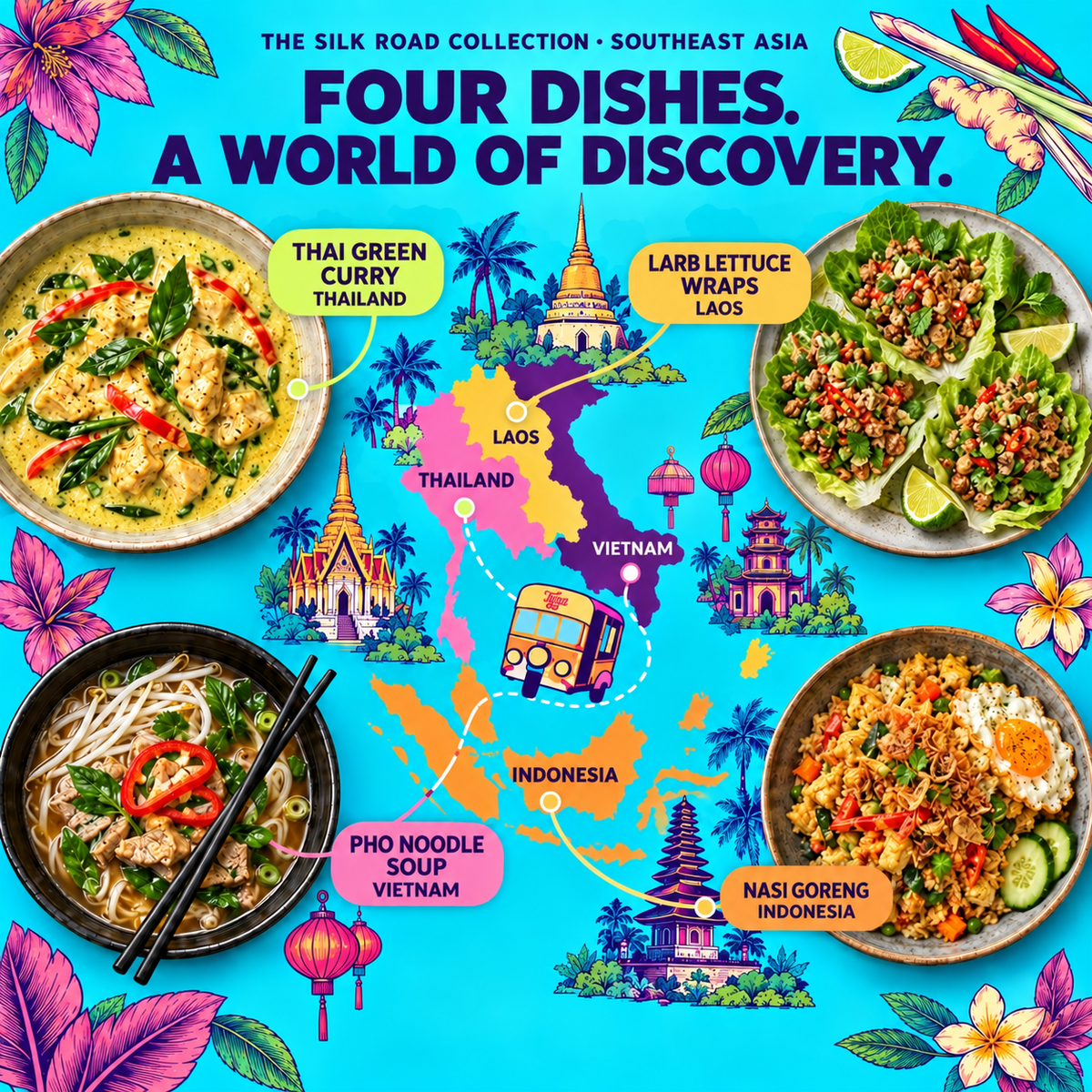 South East Asia Recipe Kit Gift Set