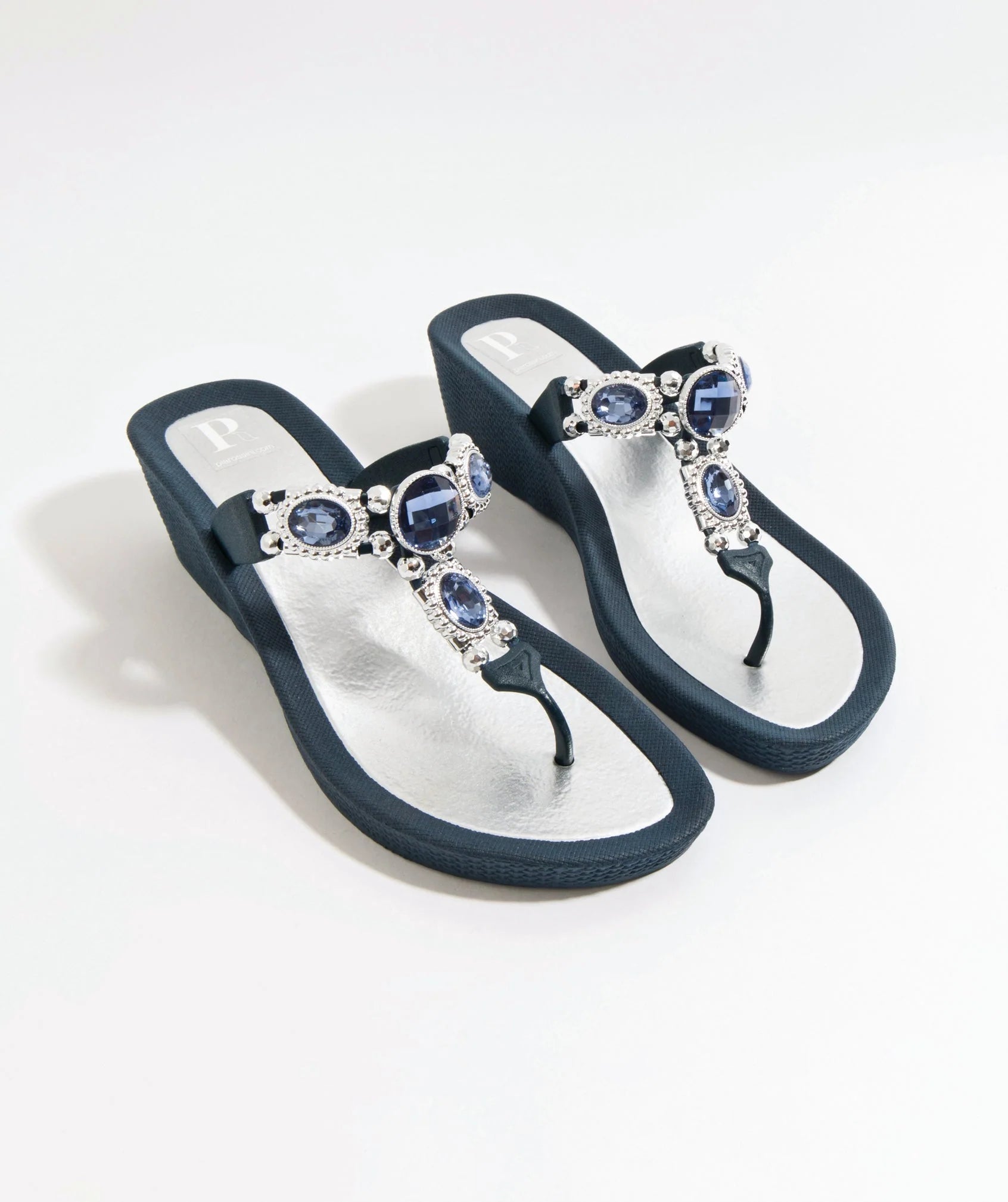 Appollo -  Jewelled Wedge Sandal