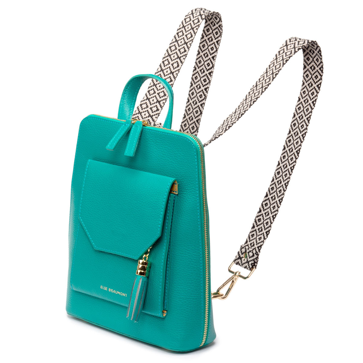 Elie Beaumont Verso Backpack/Crossbody Aquamarine