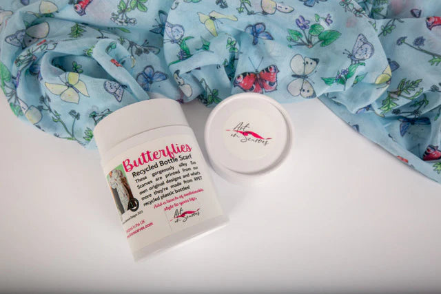 Recycled Bottle Scarf - Butterflies