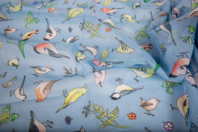 Recycled Bottle Scarf - Birds