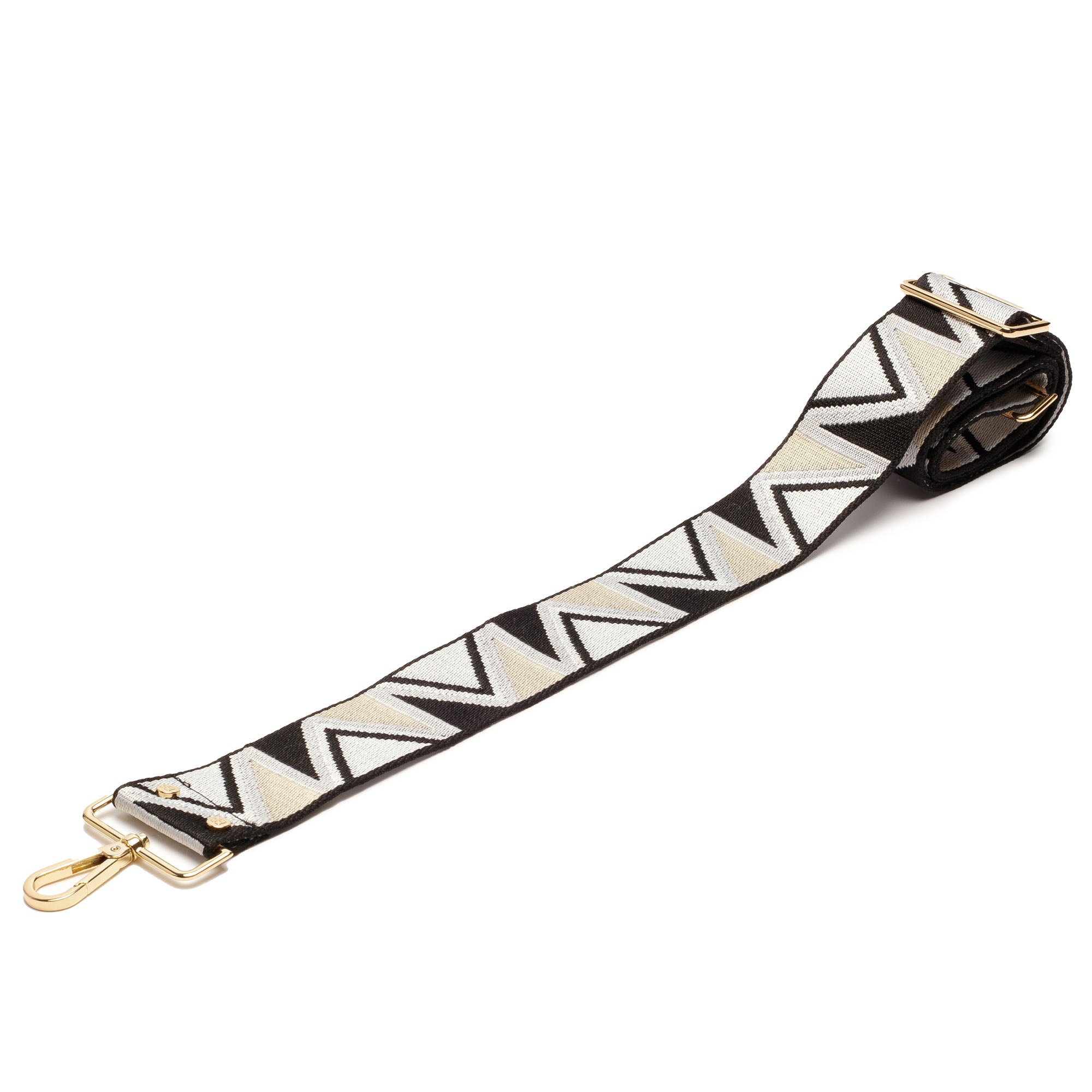 Elie Beaumont Crossbody Strap - B/W Abstract