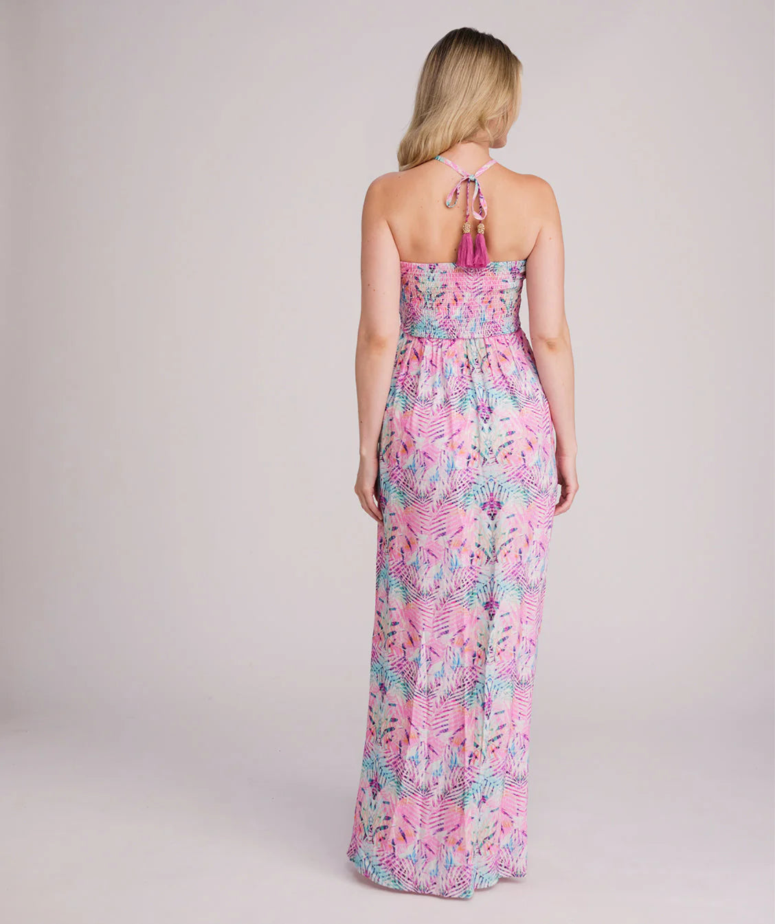 Barbados - Halter Neck Maxi Beach Dress