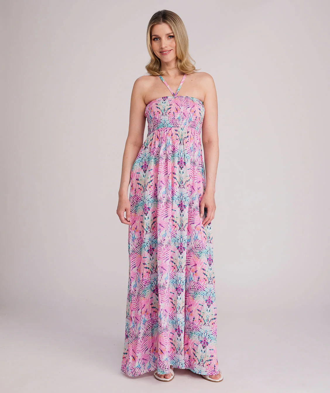 Barbados - Halter Neck Maxi Beach Dress