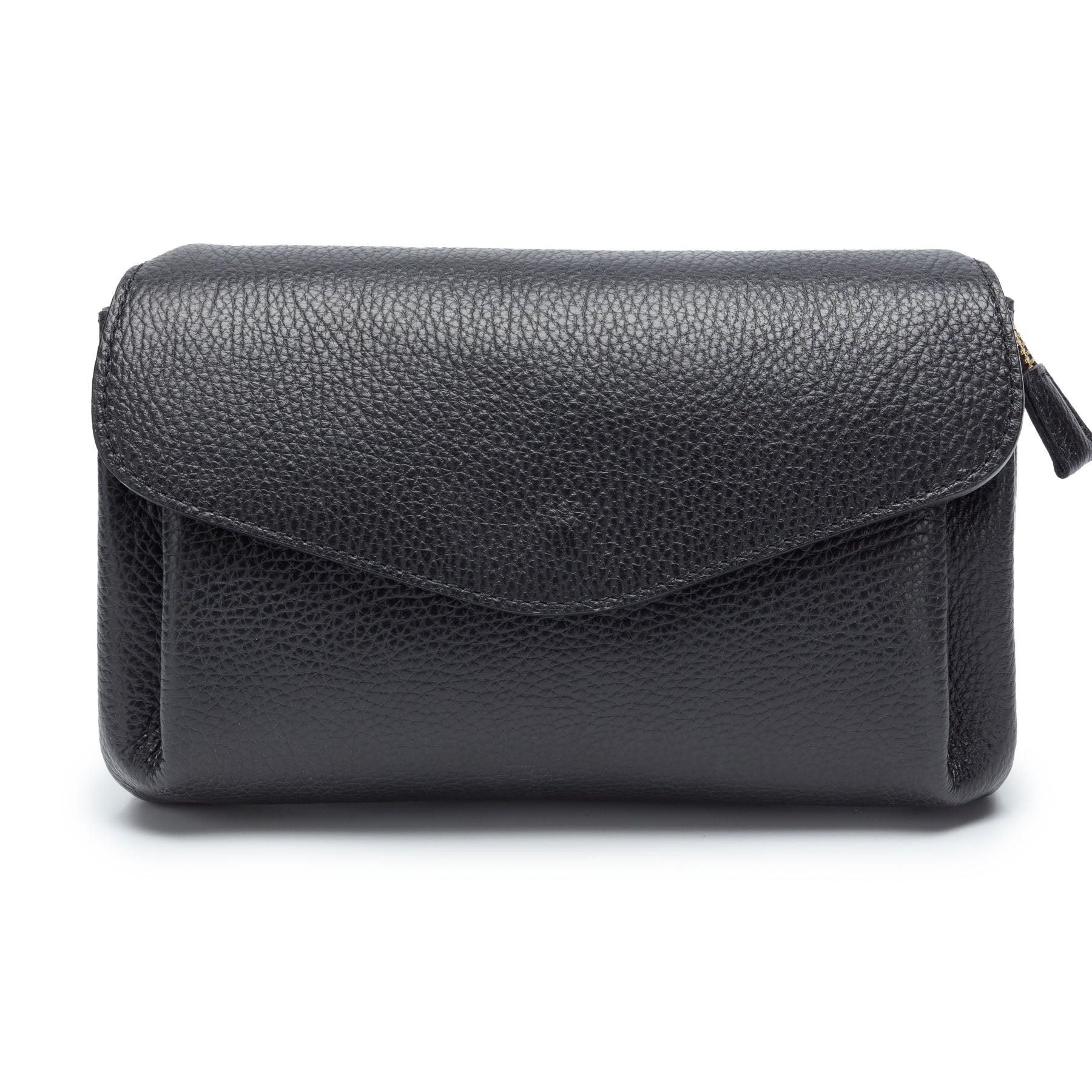 Elie Beaumont Envelope Black ( Silver Chevron Strap)