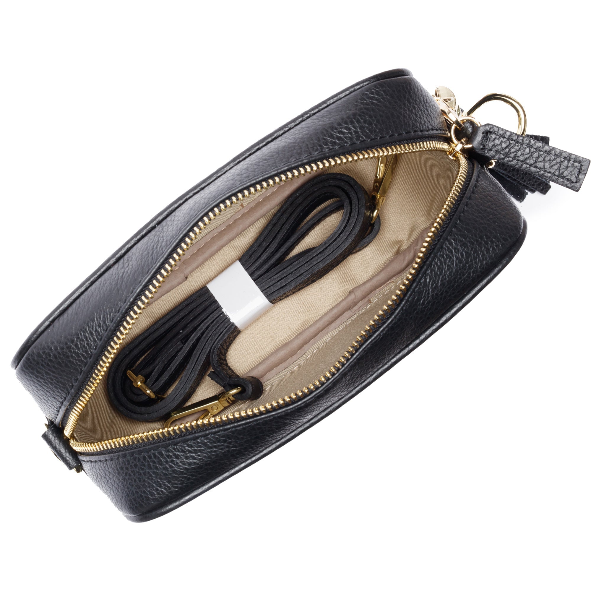 Elie Beaumont Crossbody Tassel Black