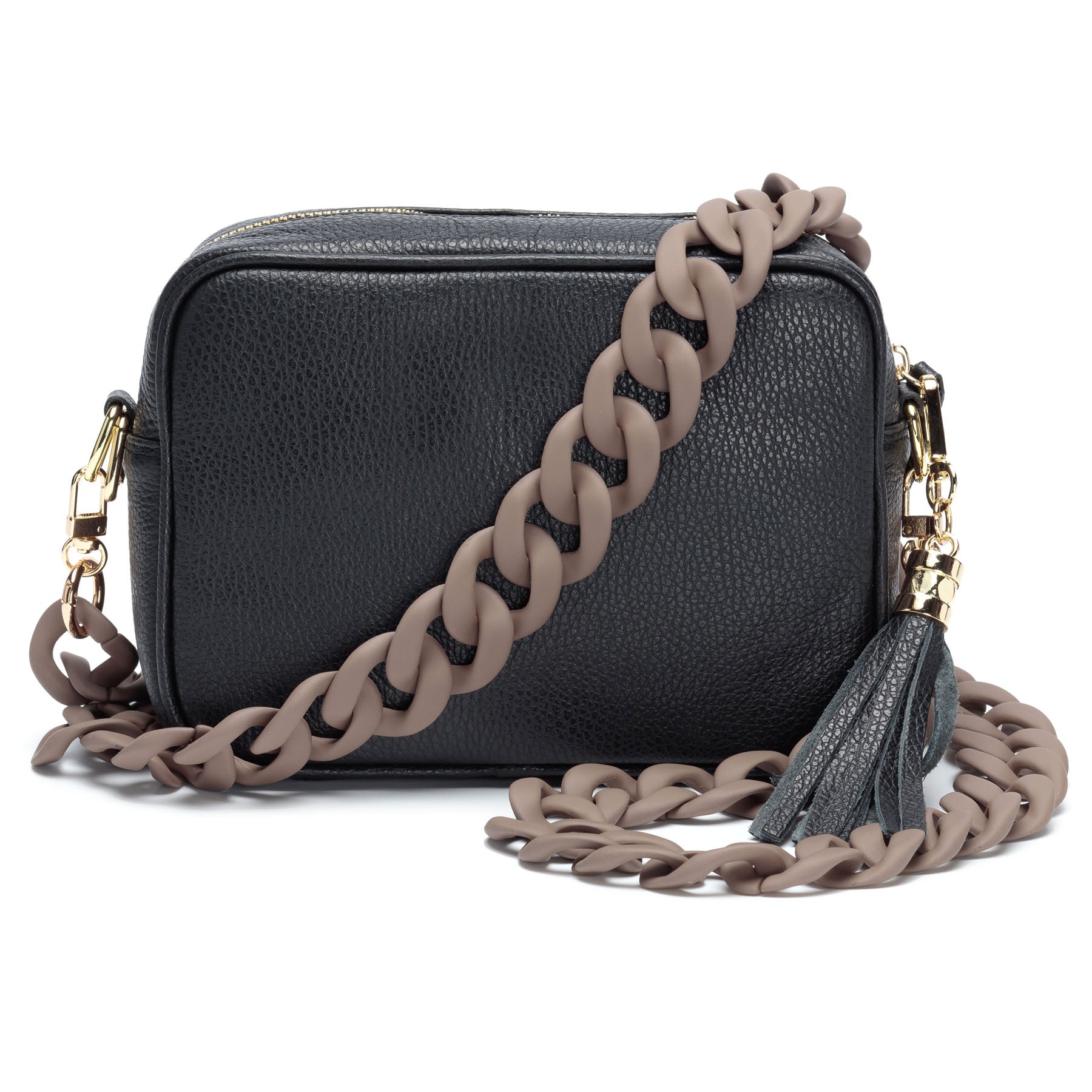 Elie Beaumont Crossbody strap - Soft Touch Taupe Acetate