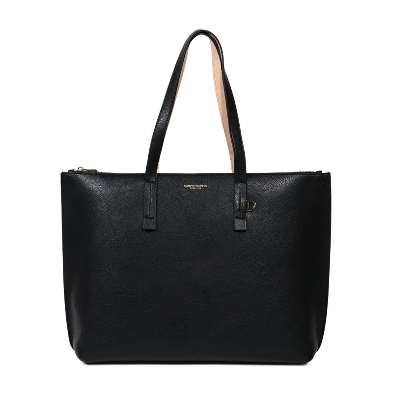 Campo Marzio Sandra Zip Tote Bag With Accessories (3 IN 1) - Black