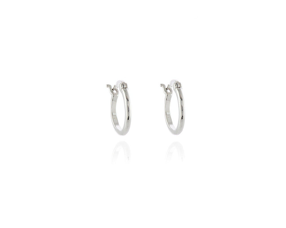 Keely 18mm Silver Earrings