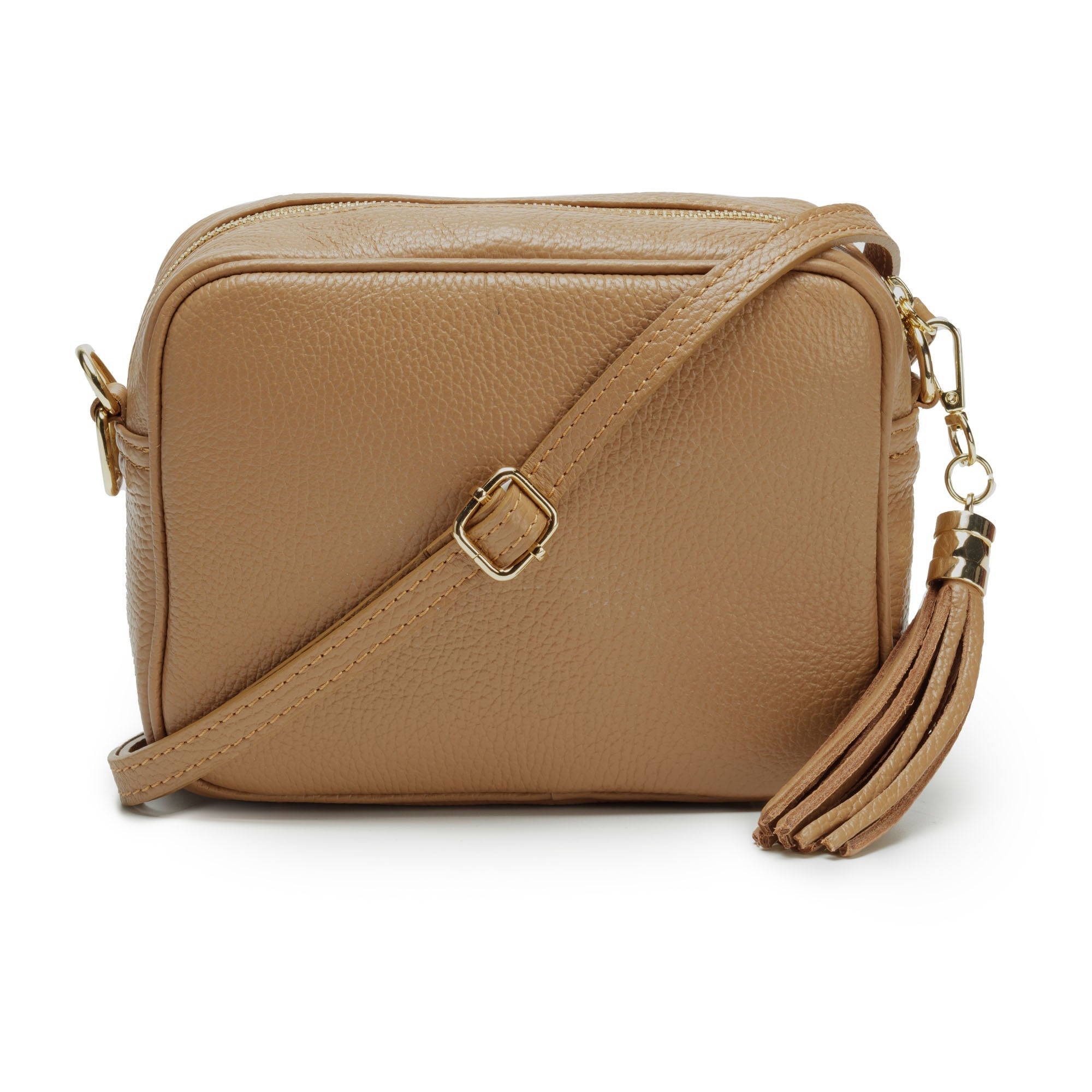 Elie Beaumont Crossbody Tassel Camel