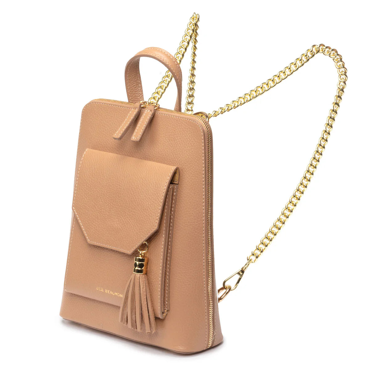 Elie Beaumont Verso Backpack/Crossbody Camel