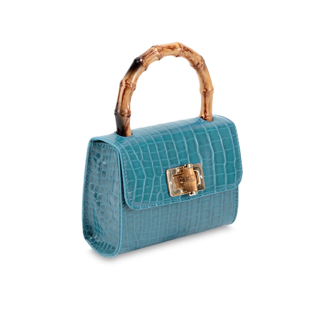 Campo Marzio Bamboo Mini Bag - Blue Jeans