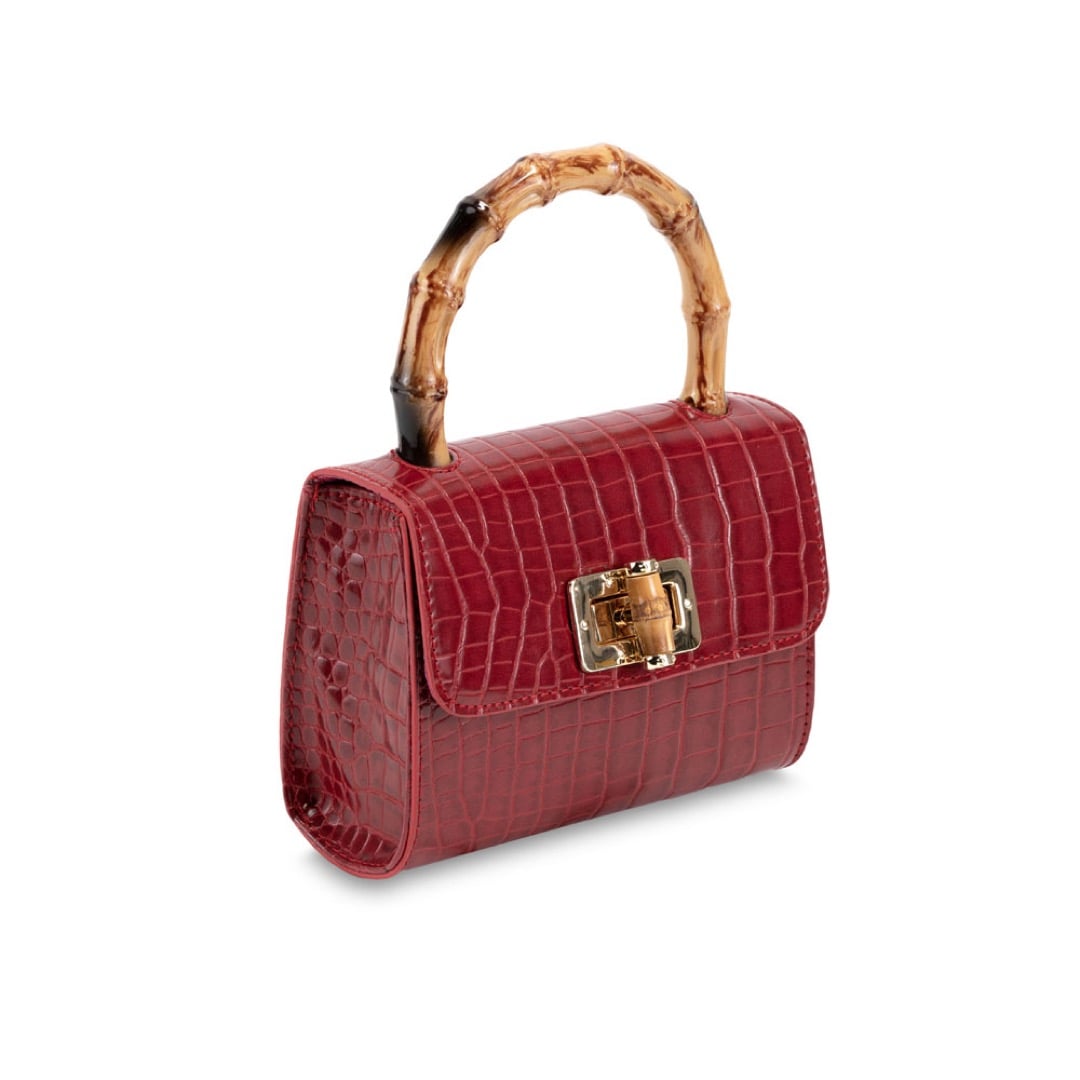 Campo Marzio Bamboo Mini Bag Flame - Scarlet