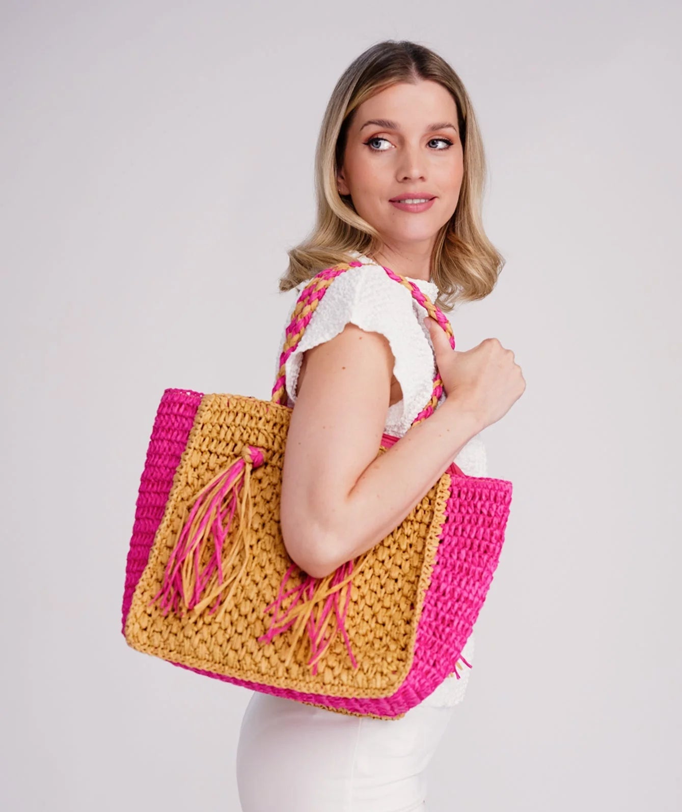 Cannes - Straw Tote Bag
