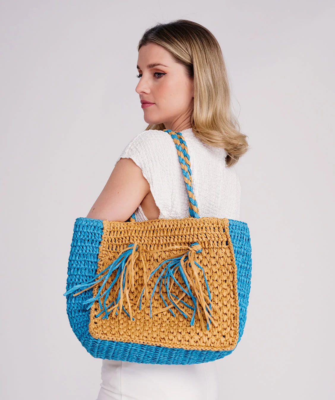 Cannes - Straw Tote Bag