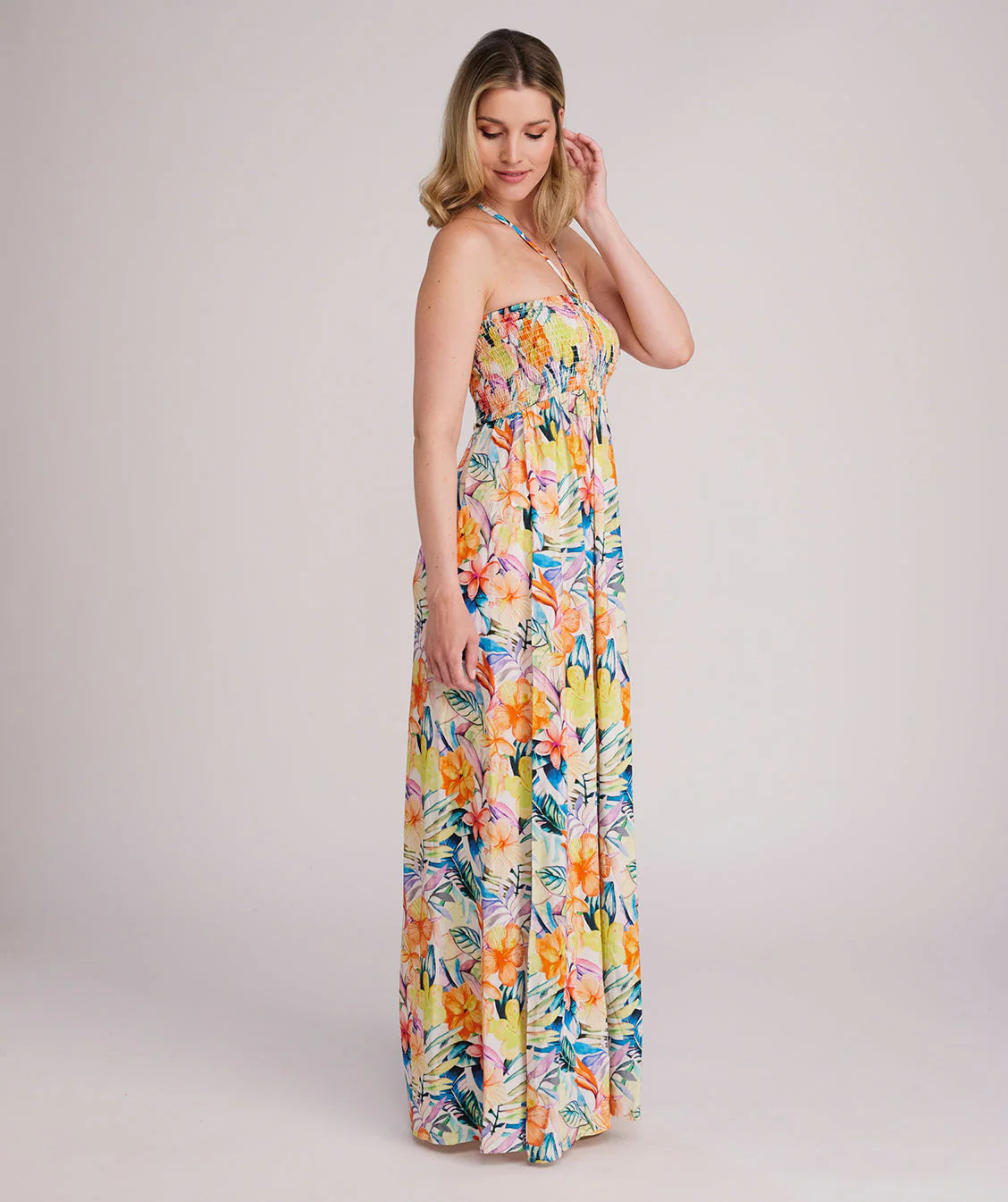 Caracas - Halter Neck Maxi Beach Dress