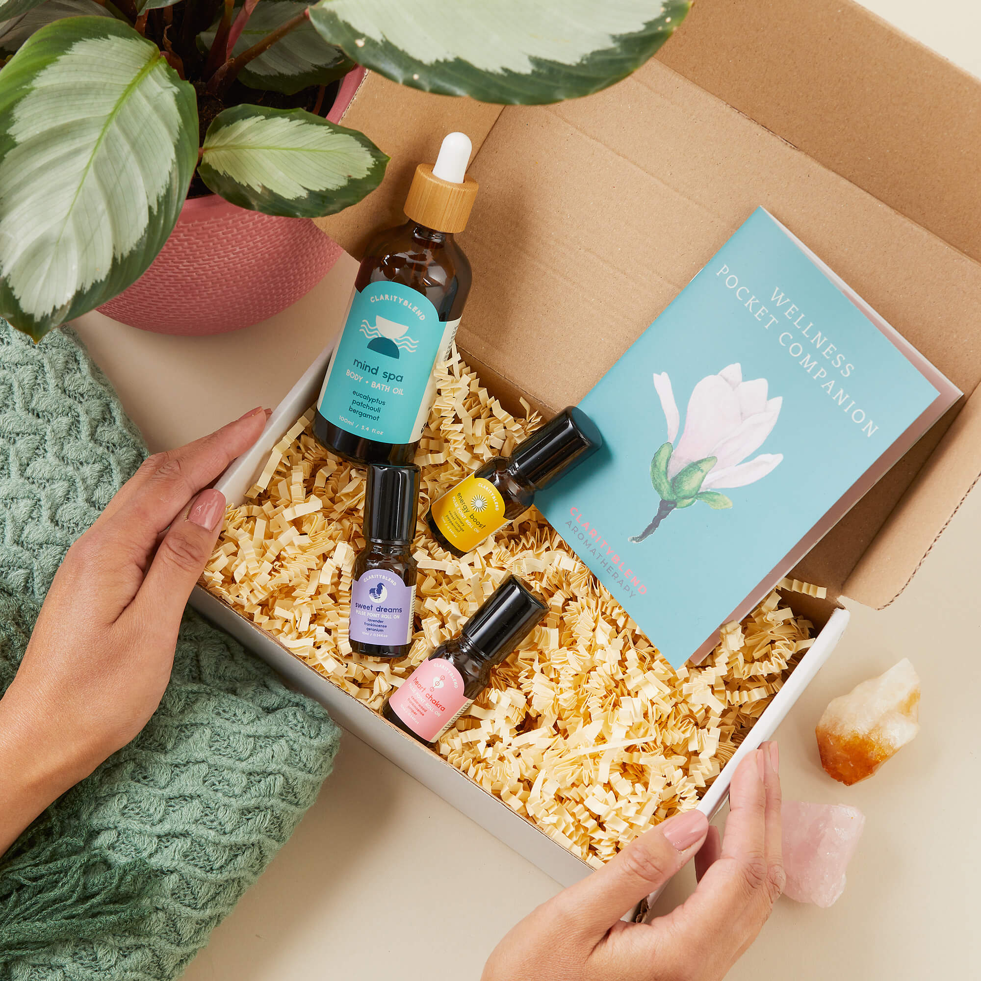 Clarity Blend The Botanical Essentials Small Personalised Aromatherapy Pamper Set