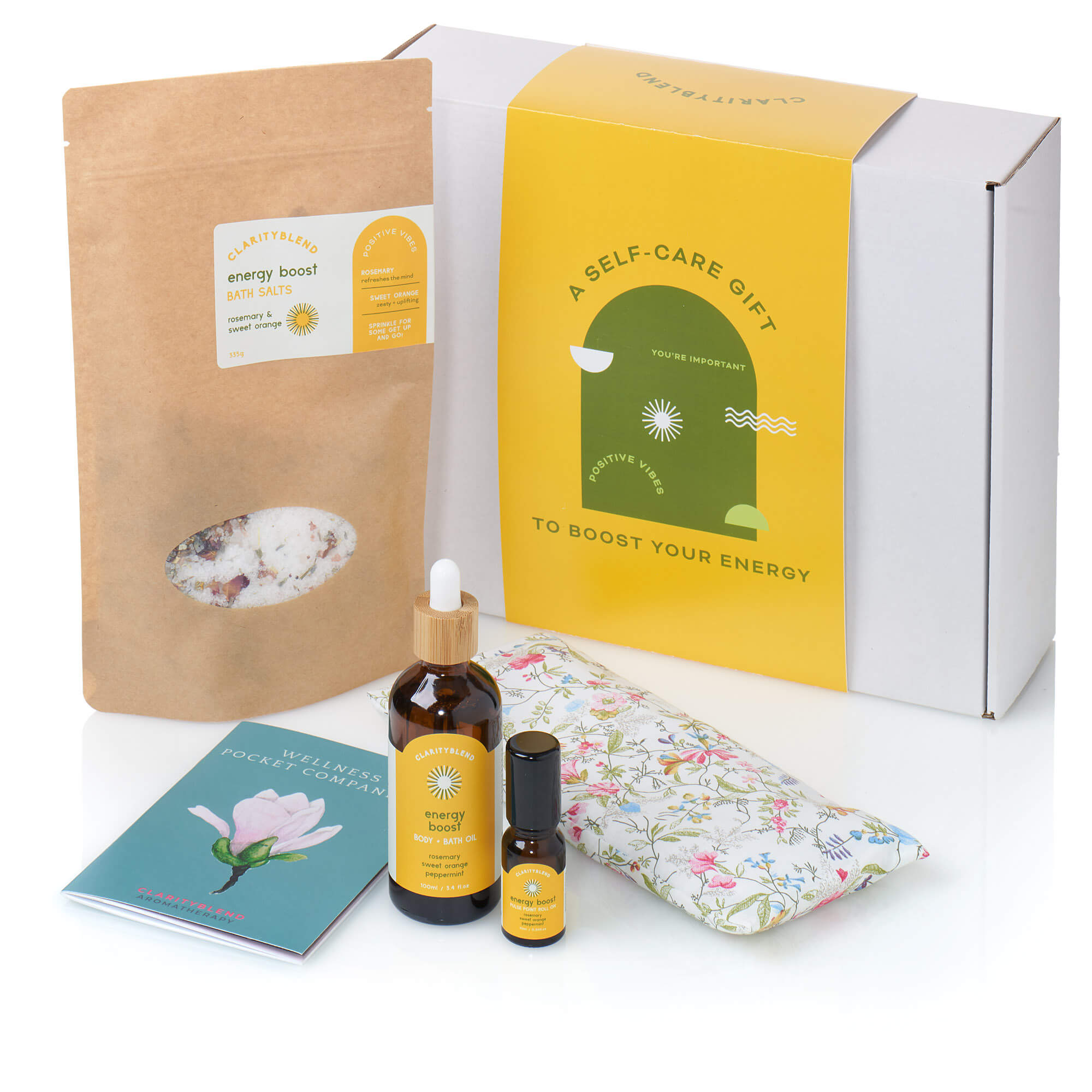 Clarity Blend The Energy Boost Large Personalised Aromatherapy Pamper Set