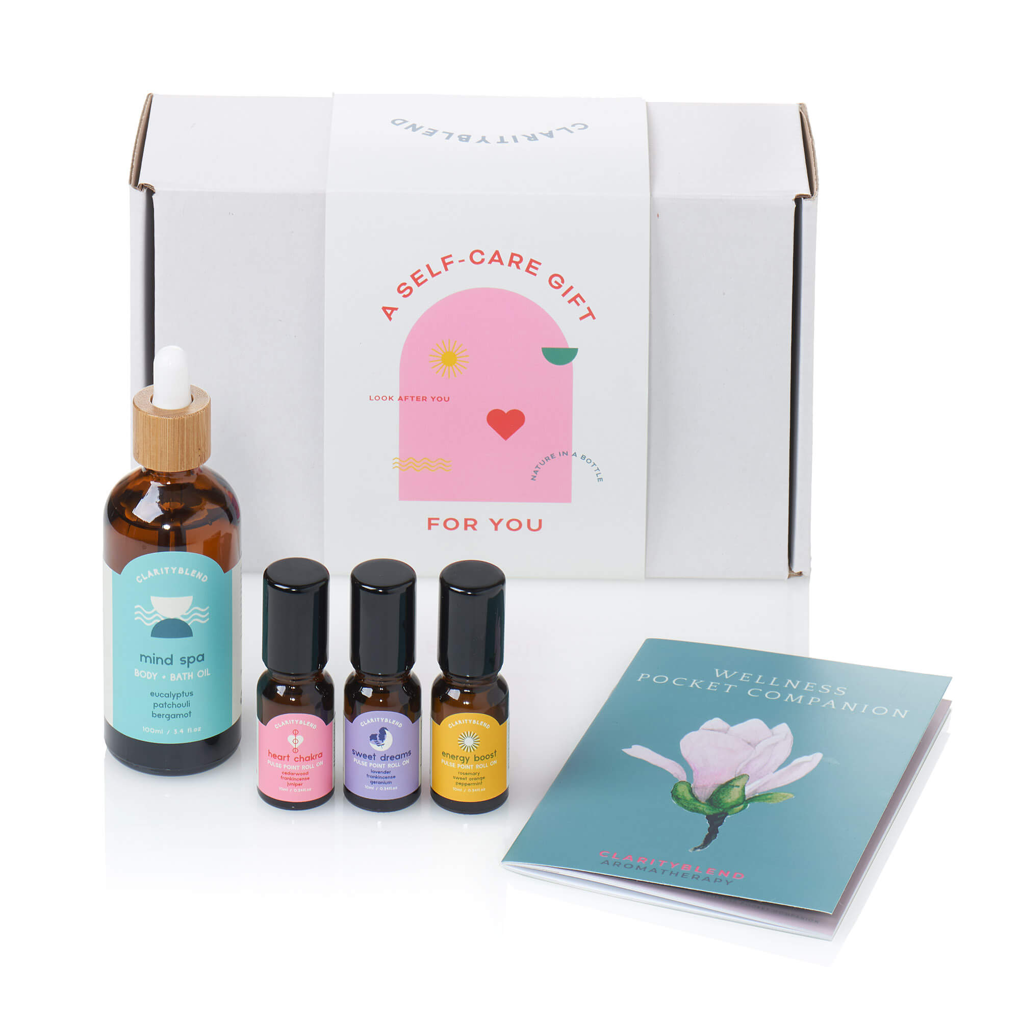 Clarity Blend The Botanical Essentials Small Personalised Aromatherapy Pamper Set