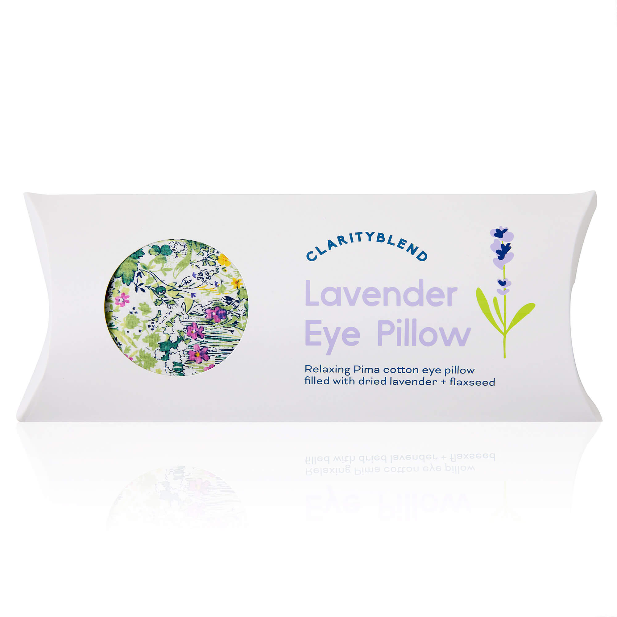 Clarity Blend Relaxation Eye Pillow Green Garden Pattern