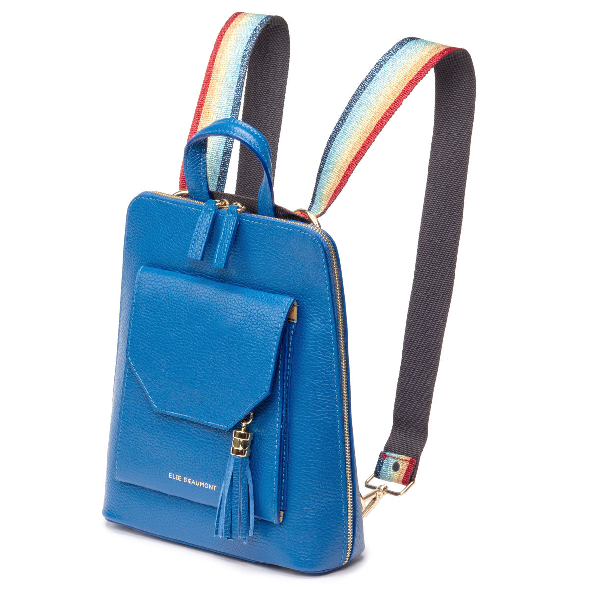 Elie Beaumont Verso Backpack/Crossbody Cobalt Blue