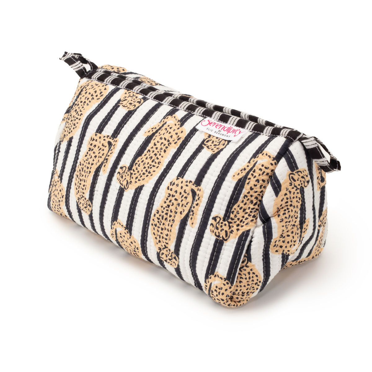 Elie Beaumont Serendipity Cotton Cosmetic Bag Set - Leopard