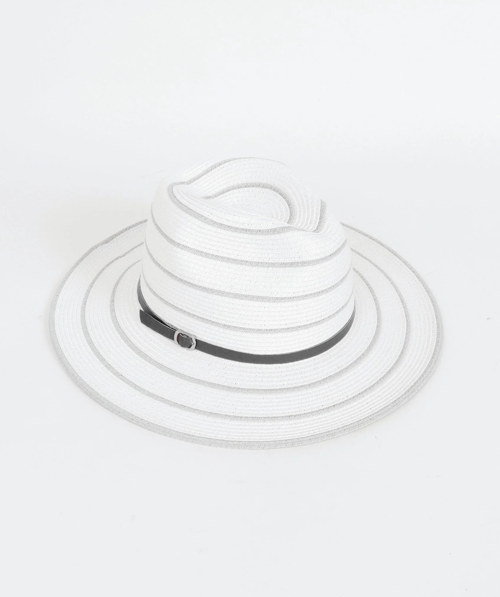 Cruise - Striped Straw Fedora