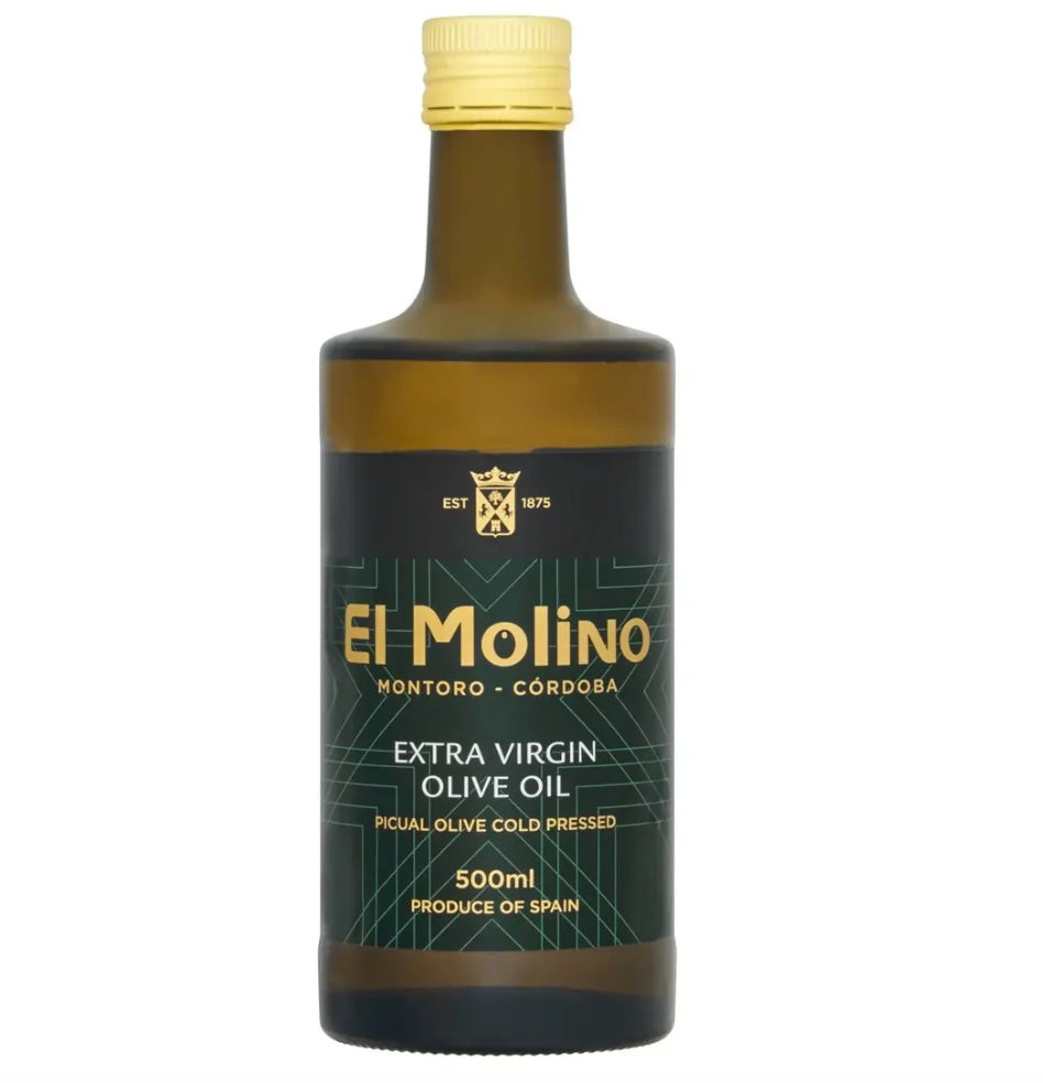 El Molino Extra Virgin Olive Oil 500ml Cold Pressed Picual Olives Made in Spain