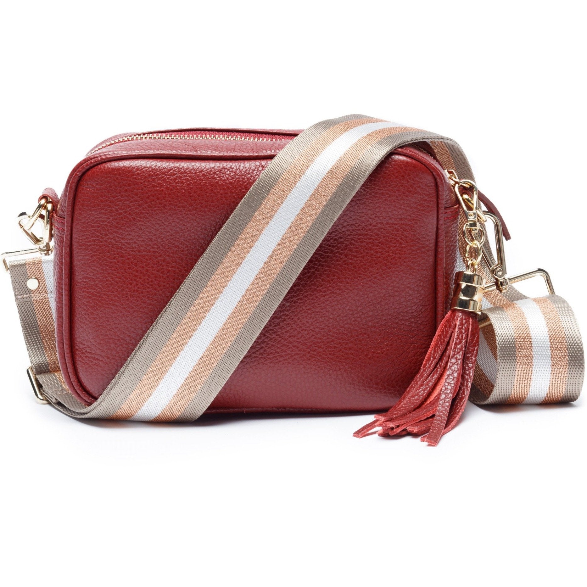 Elie Beaumont Crossbody strap - Champagne Stripes