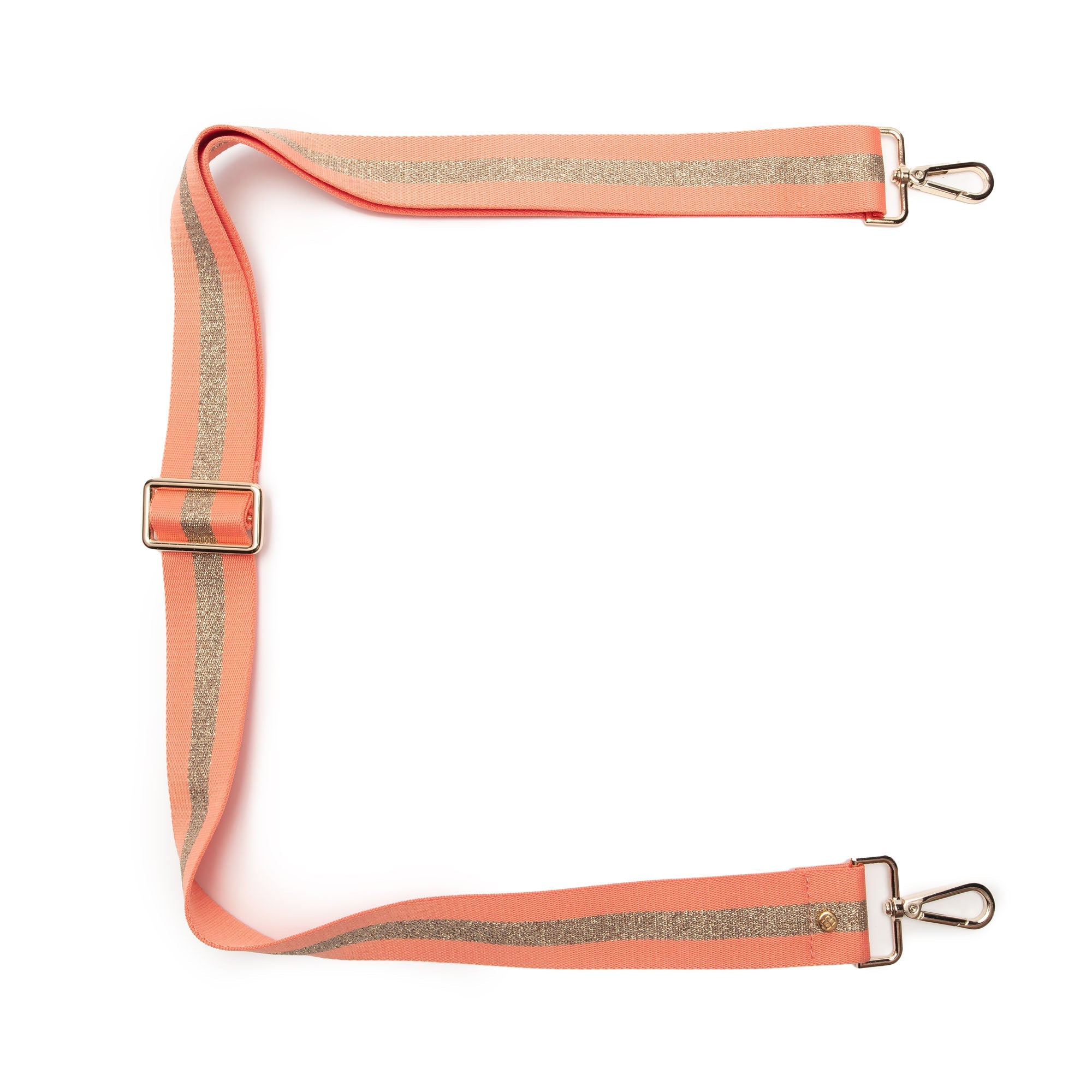 Elie Beaumont Crossbody strap - Peach Sparkle