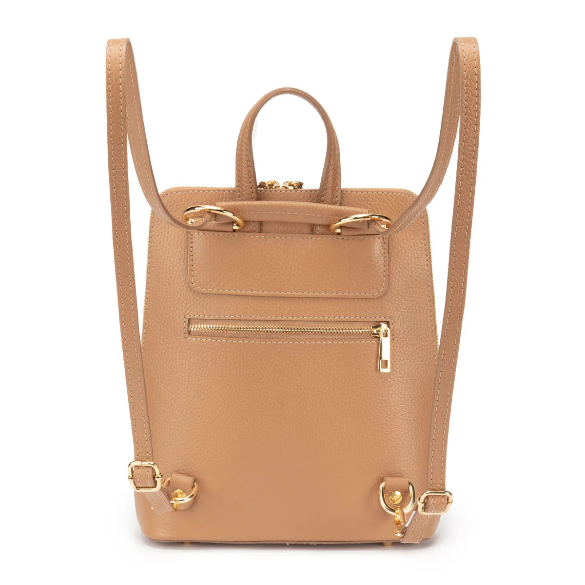 Elie Beaumont Verso Backpack/Crossbody Camel