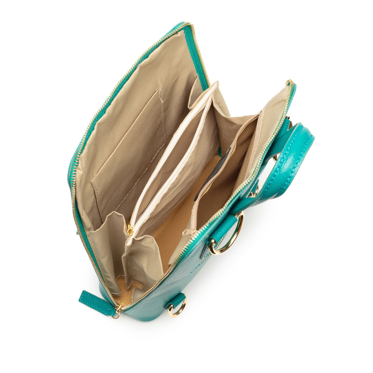 Elie Beaumont Verso Backpack/Crossbody Aquamarine