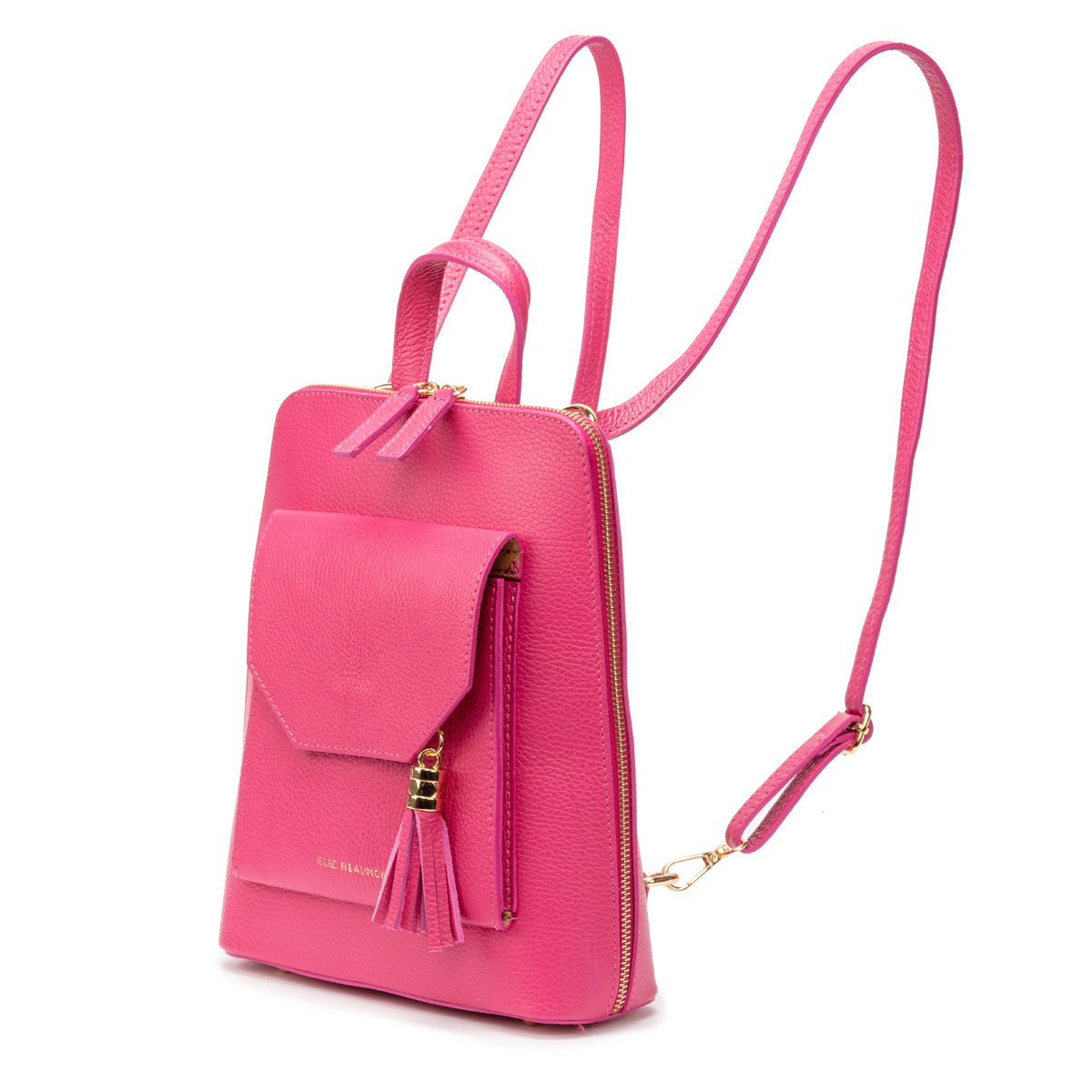 Elie Beaumont Verso Backpack/Crossbody Cerise