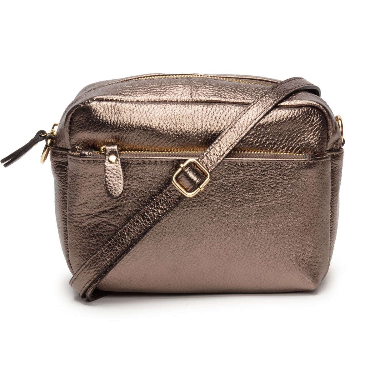 Elie Beaumont Crossbody Town Bag Bronze