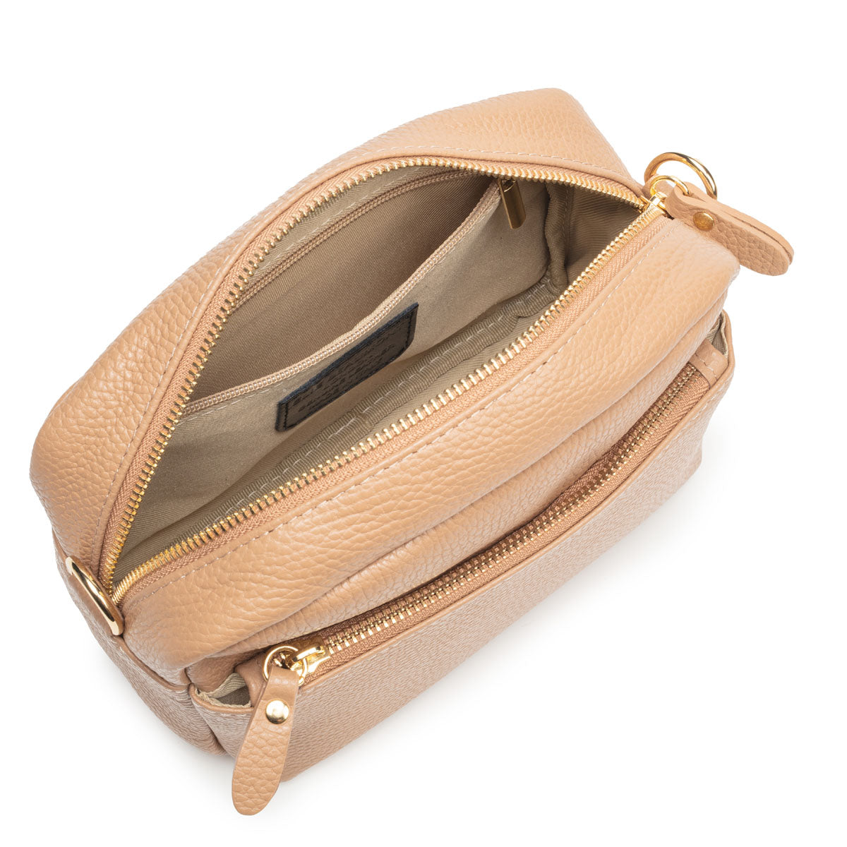 Elie Beaumont Crossbody Town Bag Camel