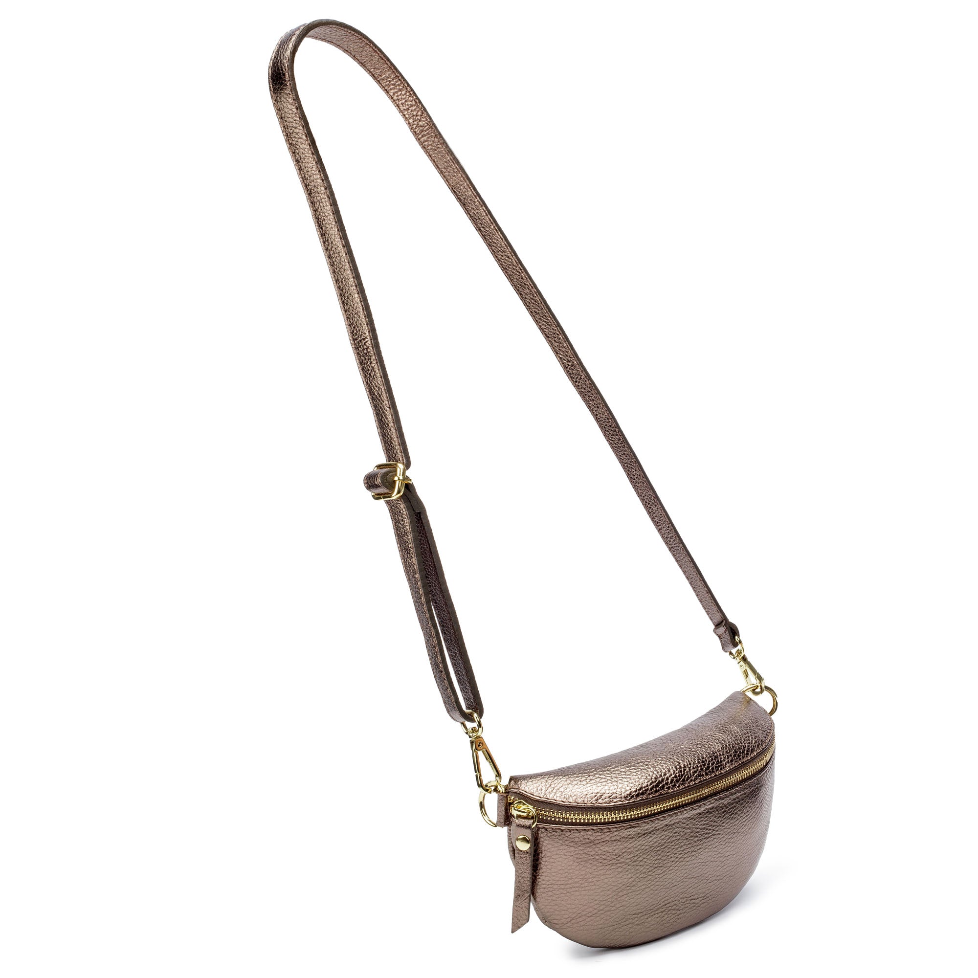 Elie Beaumont Sling Bag - Bronze with Mosaic Strap