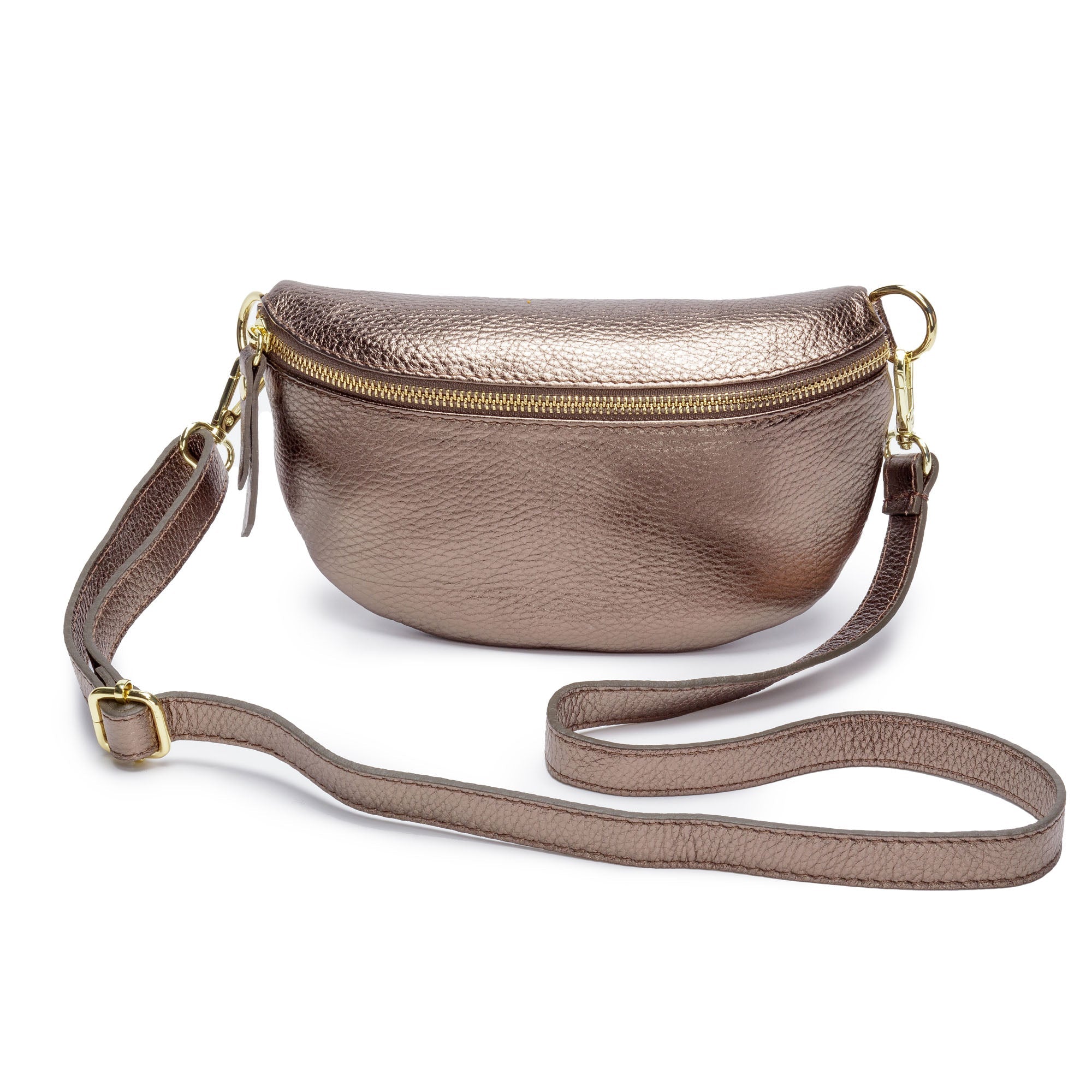 Elie Beaumont Sling Bag - Bronze with Mosaic Strap