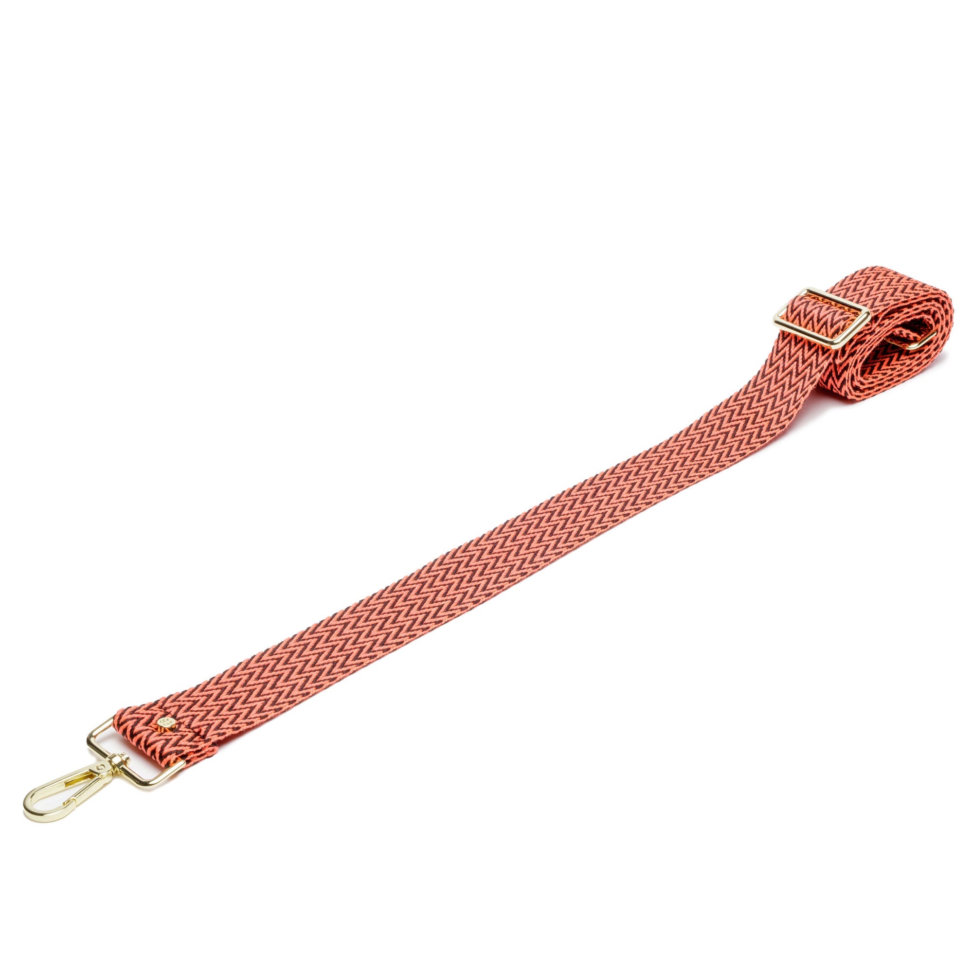 Elie Beaumont Crossbody strap - Orange Zigzag